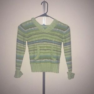 Children's place kids green sweater size s